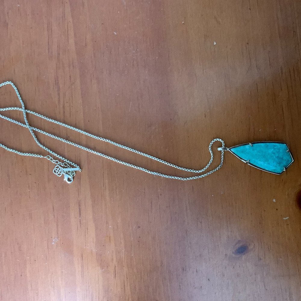 Kendra Scott Carol Pendant Necklace in Amazonite